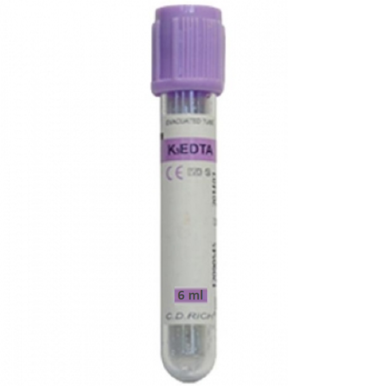 Вакуумна Пробірка «CDRICH», з ЕДТА К2, 6 мл, 13х100 мм 100 шт